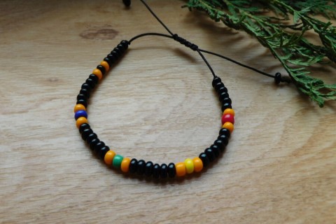 Náramek barevný náramek modrá bílá barevný 