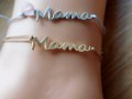 Dámský Náramek -Mama-*mom*-Nerez