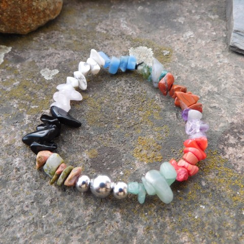 Náramek z polodrahokamu náramek sekané polodrahokamy 