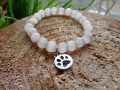 Náramek-Přírodní s nerez tlapkou