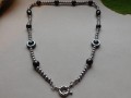 Náhrdelník - hematit - nerez