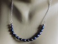 Náhrdelník- tmavé říční perličky