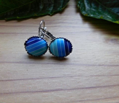 Naušnice nerez různé druhy naušnice nerezové barevné syntetické 