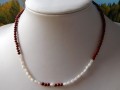 Náhrdelník -jaspis + perleť