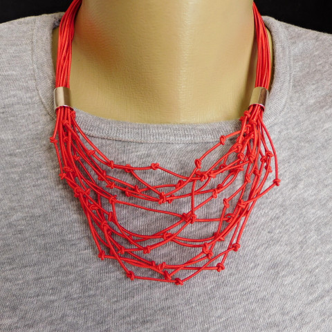Náhrdelník červený součkový náhrdelník červený součkový 