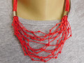 Náhrdelník červený součkový