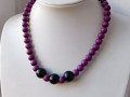 Náhrdelník ´- fialkové korálky