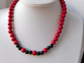 Náhrdelník -červené korálky