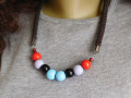 Náhrdelník lanový s korálky