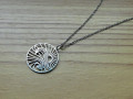 Náhrdelník - nerez , slunce a vlny
