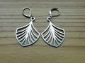 Naušnice - nerezové lístky