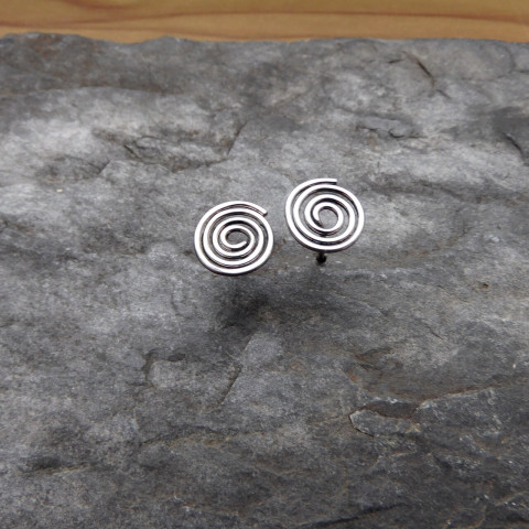 Naušnice spirálky, napichovátka nerez naušnice spirálky napichovátka 