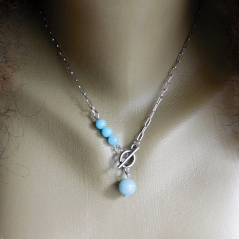 Náhrdelník s amazonitem náhrdelník nerez amazonit 