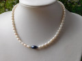 Náhrdelník perličkový s tmavou....