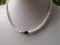 Náhrdelník perličkový s tmavou....