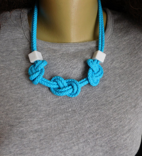 Náhrdelník - modrotyrkysový lankový náhrdelník modrotyrkysový lankový 