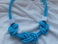 Náhrdelník - modrotyrkysový lankový