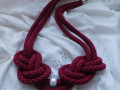 Náhrdelník vínový lankový