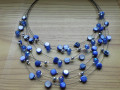 Náhrdelník - modrá perleť