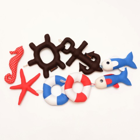 Mořské doplňky pro námořníky. loď námořnící na moře doplňky pro rybáře piráty námořníky 