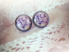 náušnice Linecké cukroví -chir.ocel