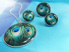 náušnice Linecké cukroví -chir.ocel