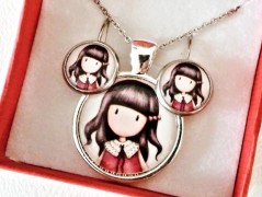 náušnice Linecké cukroví -chir.ocel