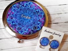 náušnice Linecké cukroví -chir.ocel