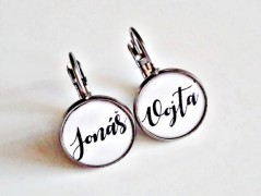 náušnice Linecké cukroví -chir.ocel