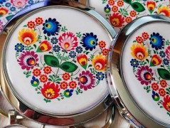 náušnice Linecké cukroví -chir.ocel