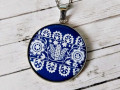 přívěsek Folklor modrotisk