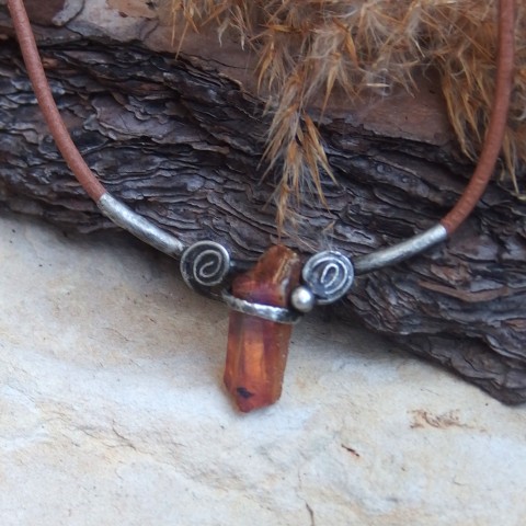 Espiral II náhrdelník přívěsek tiffany cínování cínový 