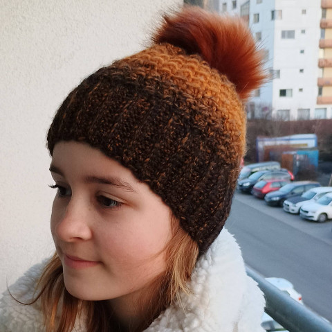 Dětský kulíšek kulich čepice dětský zimní kulíšek bambule 