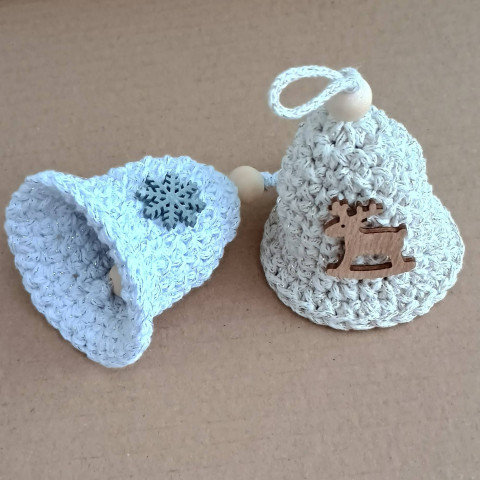 Sada zvonečků dvě barvy dekorace vánoce vánoční zvoneček zvonek ozdoba na stromek 