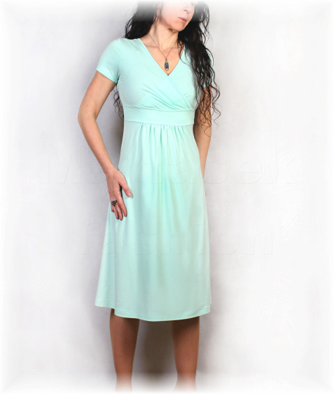 Šaty vz.900-více barev zelená růžová letní žlutá jaro úpletové šaty svatba béžová léto smetanová mint oslava těhotenské kojící 