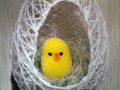 Vaj. hnízdečko s vajíčky/kuřátkem
