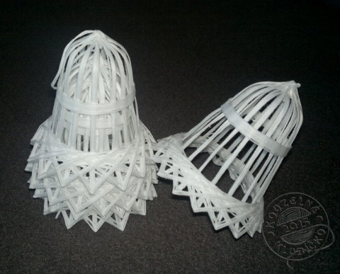 Zvonky BÍLÉ bez stužky sada dekorace dárek vánoce bavlna zvoneček zvonek zvon bavlnka vánoční dekorace celoroční dekorace ozdoba na stromeček vánoční zvoneček zvon motaný ozdoba na větvičky sada zvonků 