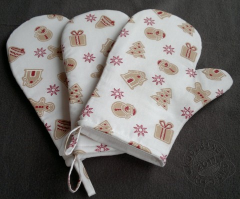 Vánoční chňapka perníková vánoce chňapka pečení cukroví chňapky vánoční dekorace vánoční dárek vánoční vzor pečeme 