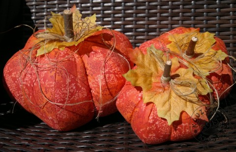 Šitá dýně TERAKOTA MRAMOR velká dekorace podzim dýně halloween podzimní dekorace halloweenská dekorace dýnička šitá dýně 