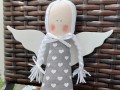 Andělka se srdíčky šedá