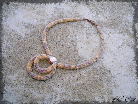 Serengeti - náhrdelník šperk náhrdelník doplněk podzim elegantní léto afrika dutinka uzel citrusy serengeti 