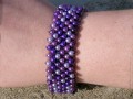 Perlový náramek - Purple