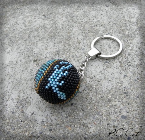 Gekon přívěsek doplněk koule ještěrka klíče ozdoba léto kulička gekon 