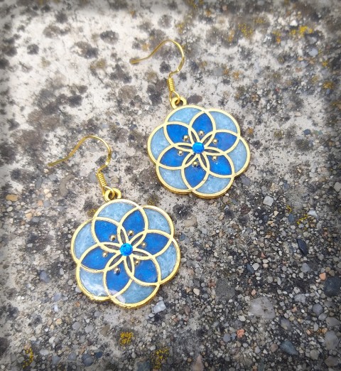 Mandaly no. 3 šperk doplněk náušnice květ mandala 