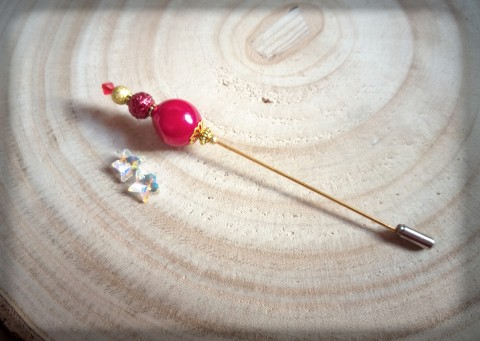 Ozdobná jehlice no.4 brož šperk šperky dárek doplněk jehlice klobouk perly špendlík krystyly 