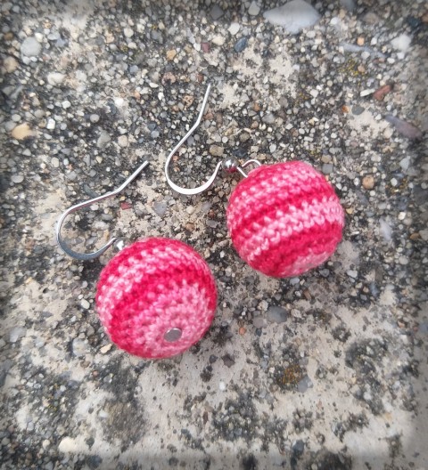 Bubbles - no.21 šperk doplněk náušnice veselé hravé háčkované kulička bublina balónek každodenní bubble 