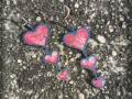 Tří srdíčka - náušnice