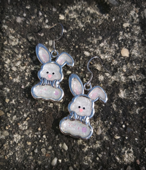 Zajoušci šperk zvíře doplněk náušnice králík králíček zajíc zajíček zvířátko ušák 