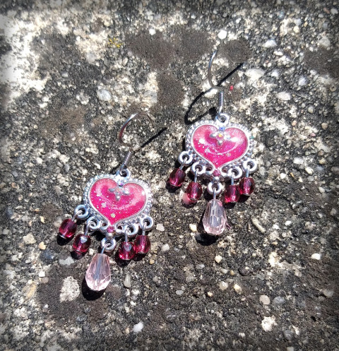 Romantic no.1 šperk srdce korálky doplněk náušnice srdíčko láska romantika romance cit 