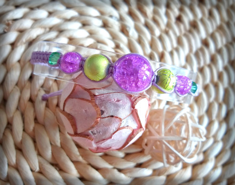 Drhaný náramek no.21 šperk náramek korálky doplněk pes kočka retro kroužek mazlíček drhání shambala drhaný kuh milovník 